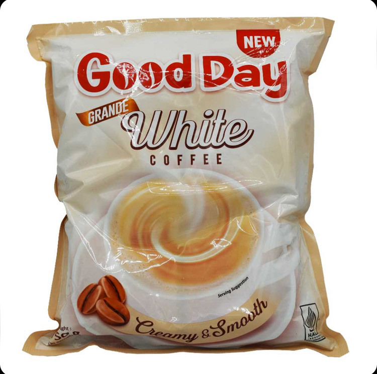 کافی میکس جدید Good Day White Coffee، وزن خالص 750 گرم ، 30 ساشه 25 گرمی، تاریخ انقضا 27 نوامبر 2025 ، حفظ کیفیت تضمینی