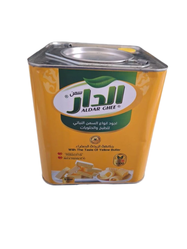 روغن ۵ لیتری با طعم کره، فاقد کلسترول، دارای ویتامین E و K, مناسب شیرینی پزی و پخت و پز